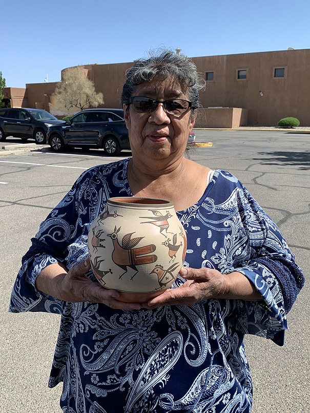 Pueblo Pottery by Marcellus & Elizabeth Medina Zia Pueblo Zia Birds